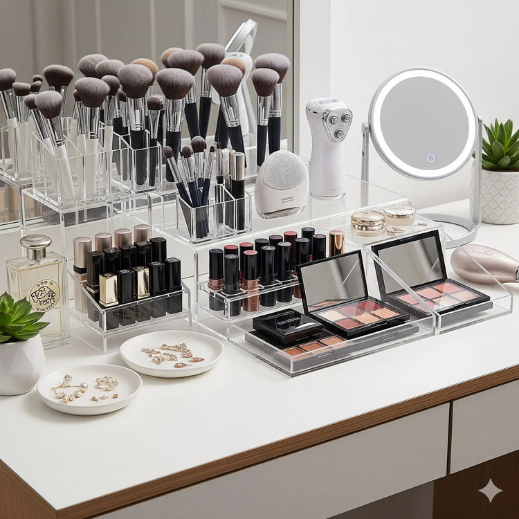 Make-up organizer, pennelli, beauty gadget