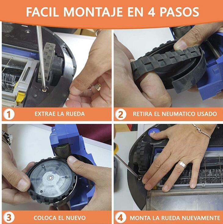 DAMASO - Pneumatico Sostitutivo Compatibile con iRobot Roomba 1