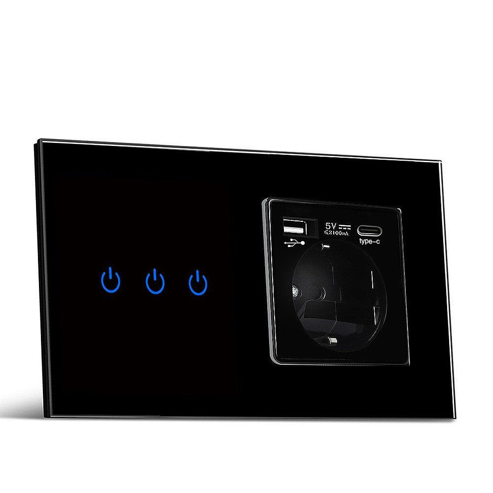 DAMASO - Presa e Interruttore Luce Intelligente Wifi Smart Life Tuya Touch compatibile Con Alexa e Google Home 5