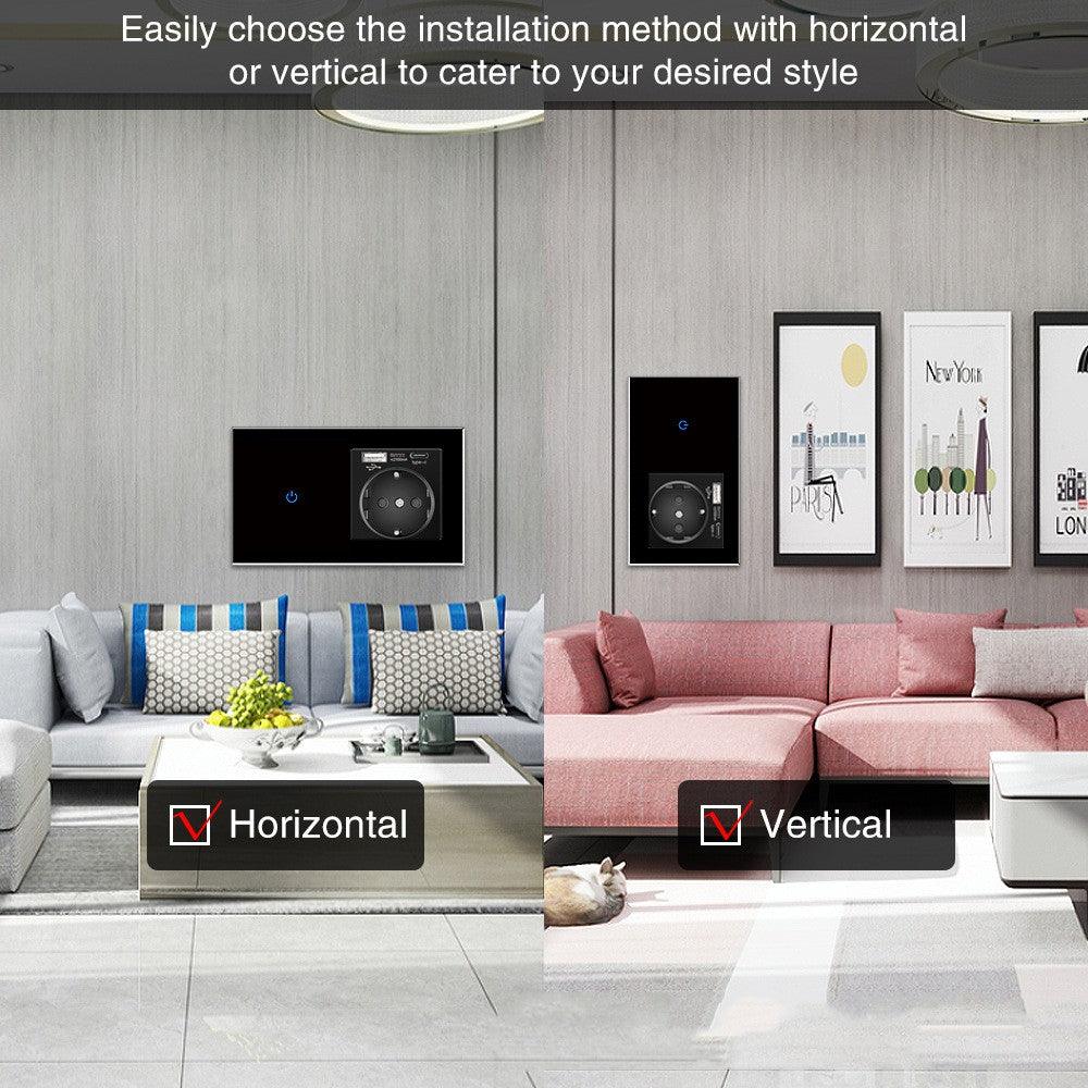 DAMASO - Presa e Interruttore Luce Intelligente Wifi Smart Life Tuya Touch compatibile Con Alexa e Google Home 6