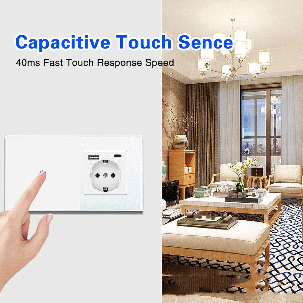 DAMASO - Presa e Interruttore Luce Intelligente Wifi Smart Life Tuya Touch compatibile Con Alexa e Google Home 9