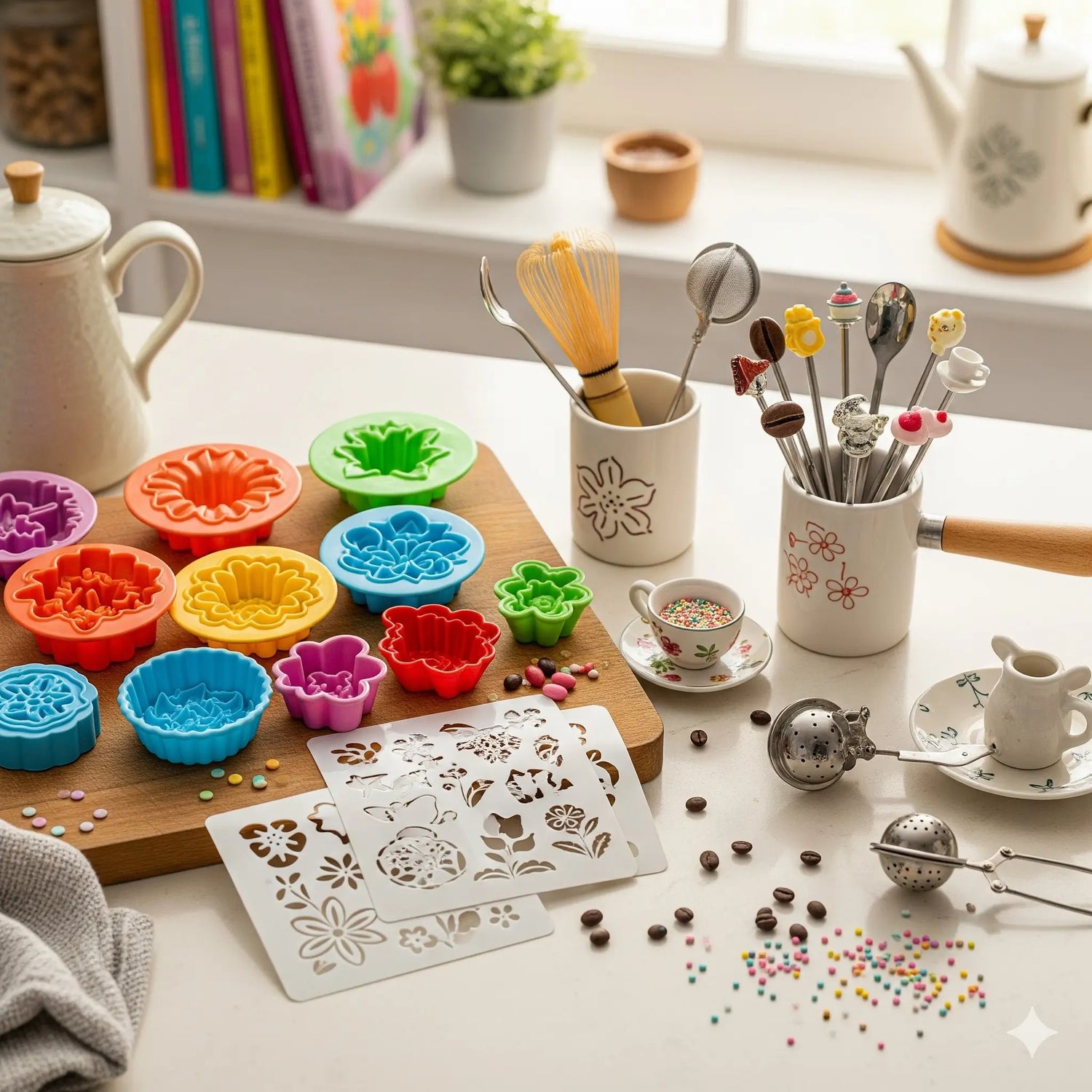 Accessori decorativi per dolci, caffè, tè
