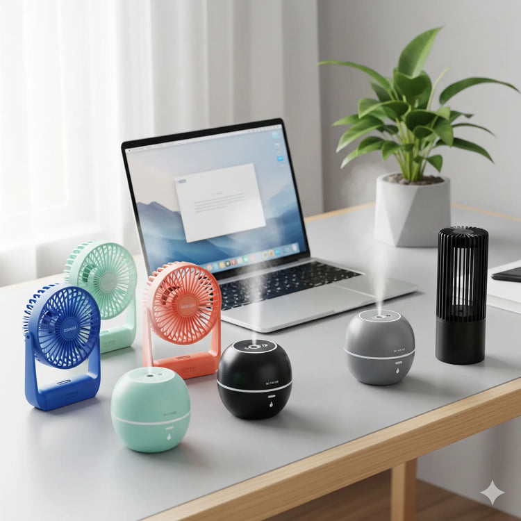 Mini ventilatori/umidificatori USB