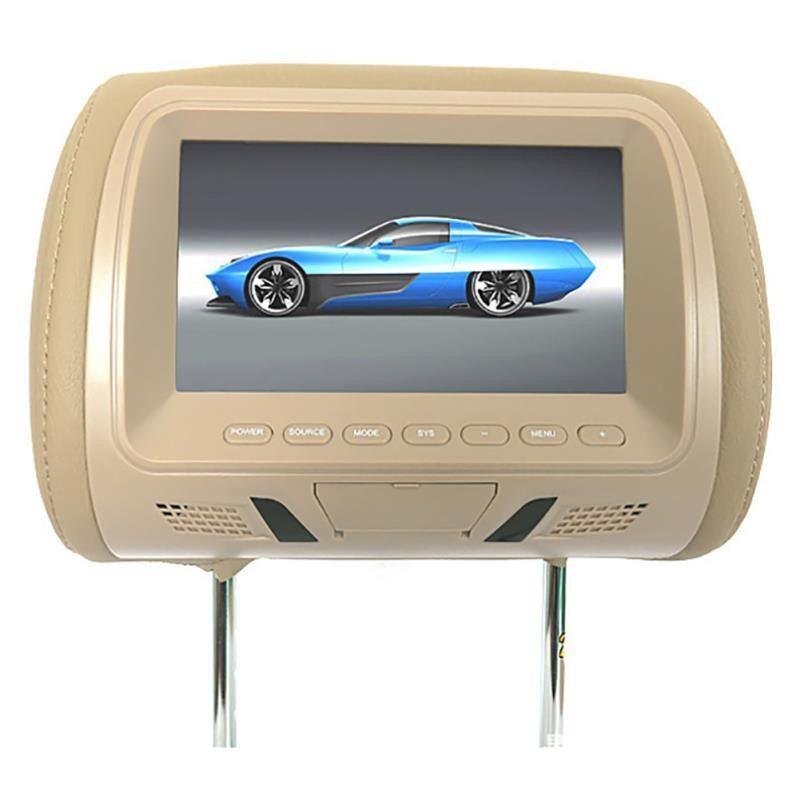 DAMASO - Poggiatesta con Monitor da 7 pollici per auto  lettore USB SD FM 2