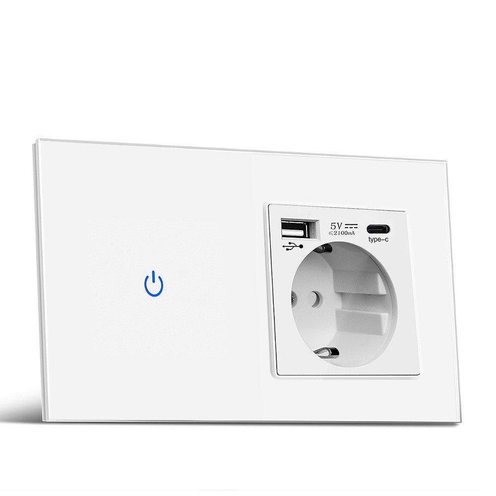 DAMASO - Presa  e Interruttore Luce Intelligente Wifi Smart Life Tuya Touch compatibile Con Alexa e Google Home 1