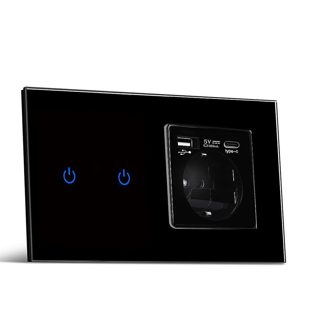 DAMASO - Presa  e Interruttore Luce Intelligente Wifi Smart Life Tuya Touch compatibile Con Alexa e Google Home 4