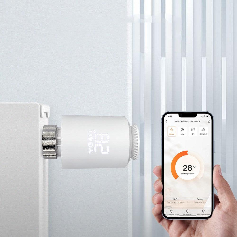 DAMASO -  Valvola Termostatica Intelligente compatibile con Alexa e Google Home